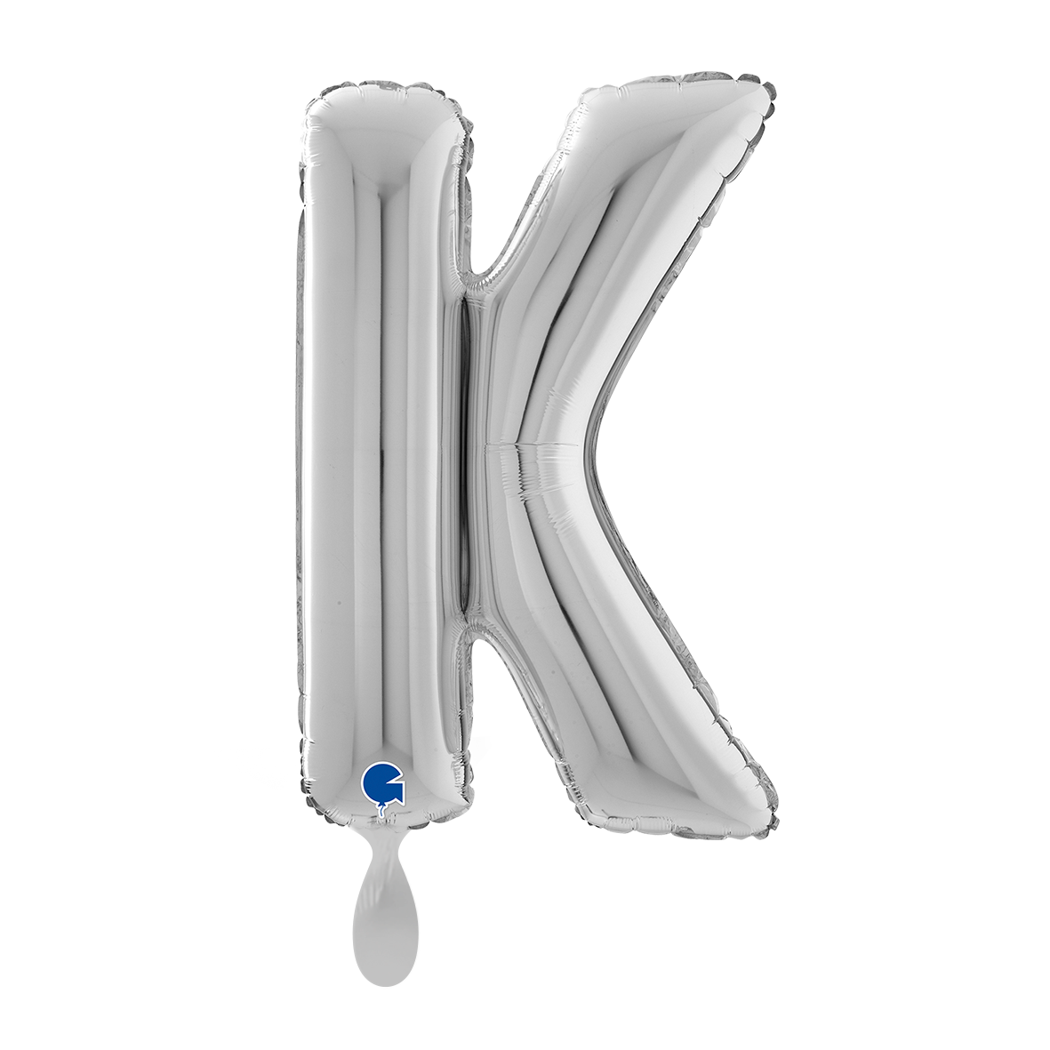 1 Balloon XL - Letter K - Silver