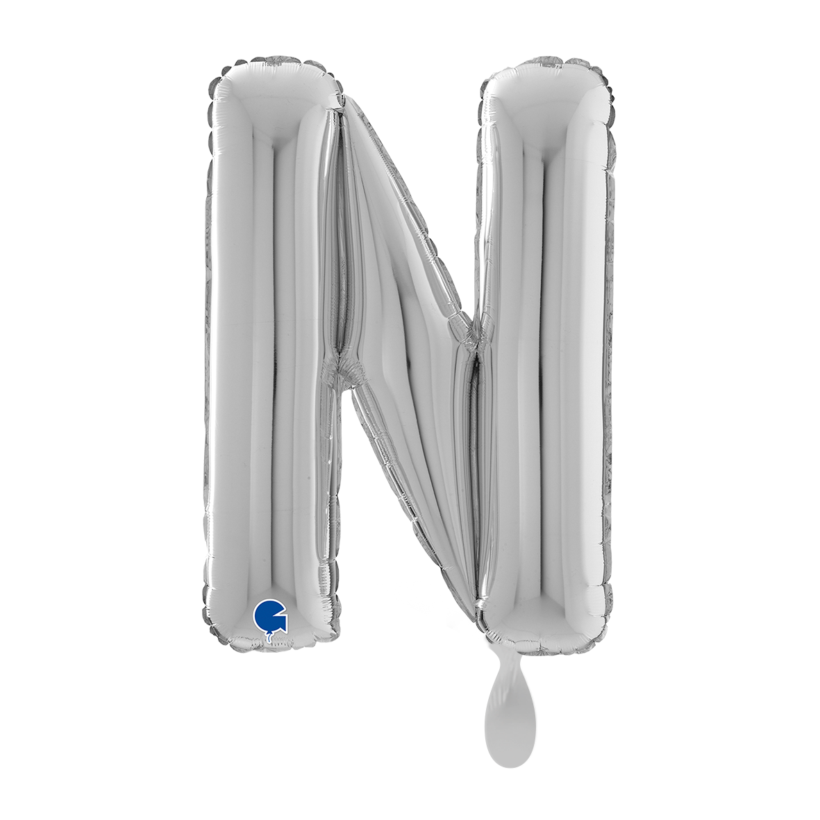 1 Balloon XL - Letter N - Silver