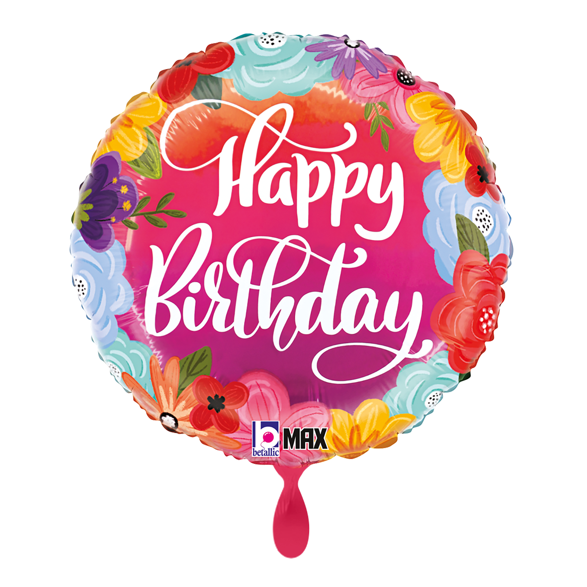 1 Balloon - Birthday Bright Flowers