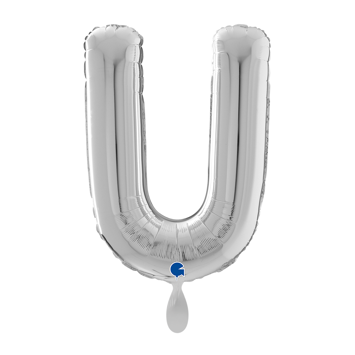 1 Balloon XL - Letter U - Silver