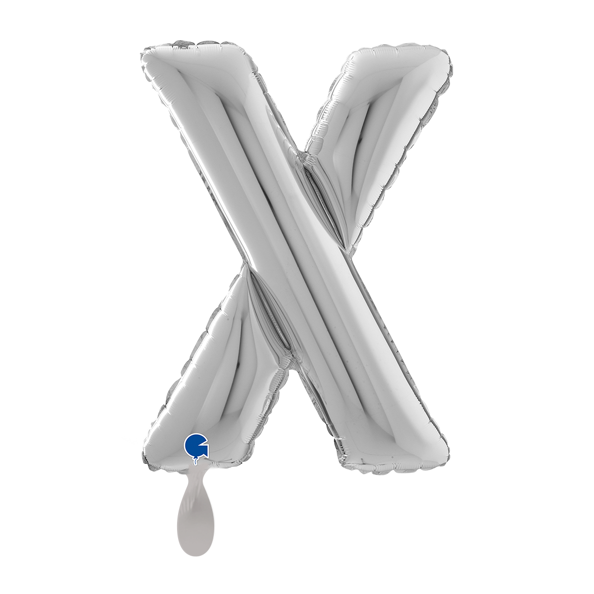 1 Balloon XL - Letter X - Silver