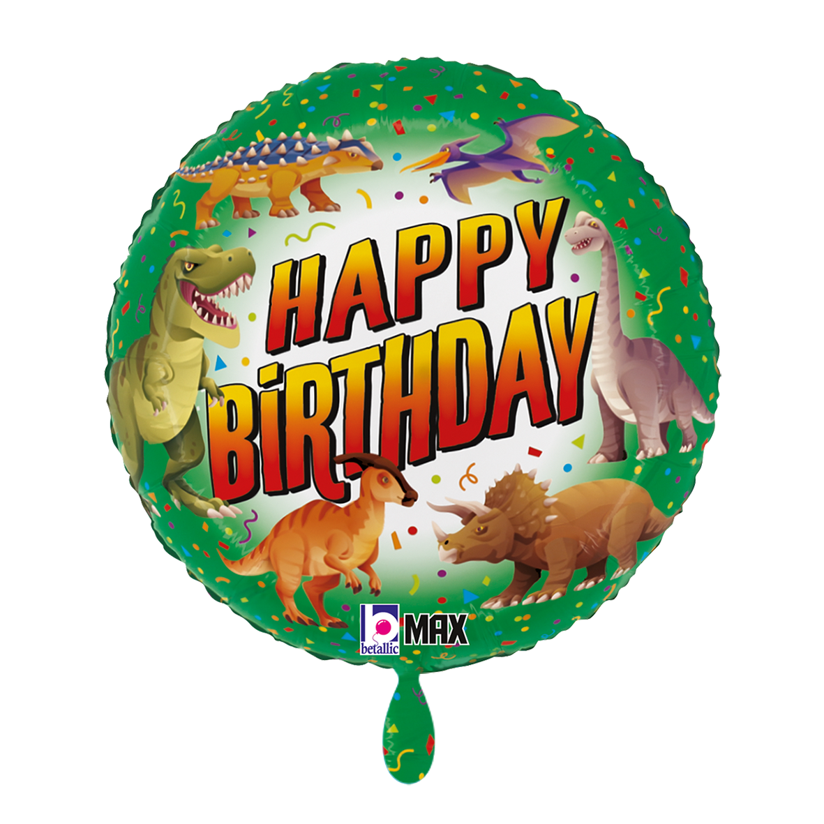 1 Balloon - Happy B-Day Dinosaur
