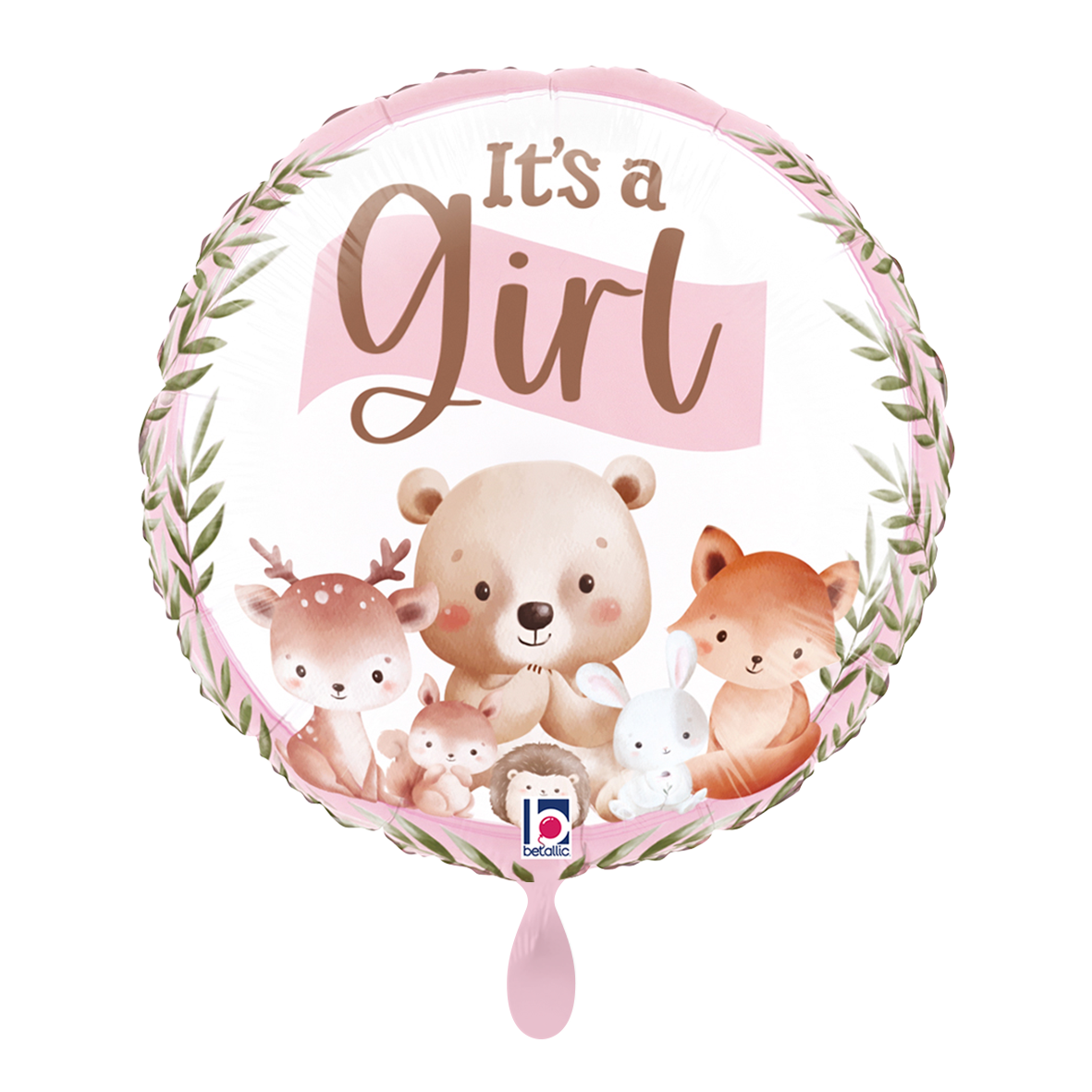 1 Balloon - Woodland It's A Girl