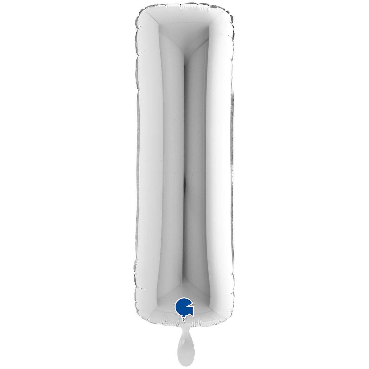 1 Balloon XXL - Letter I - Silver
