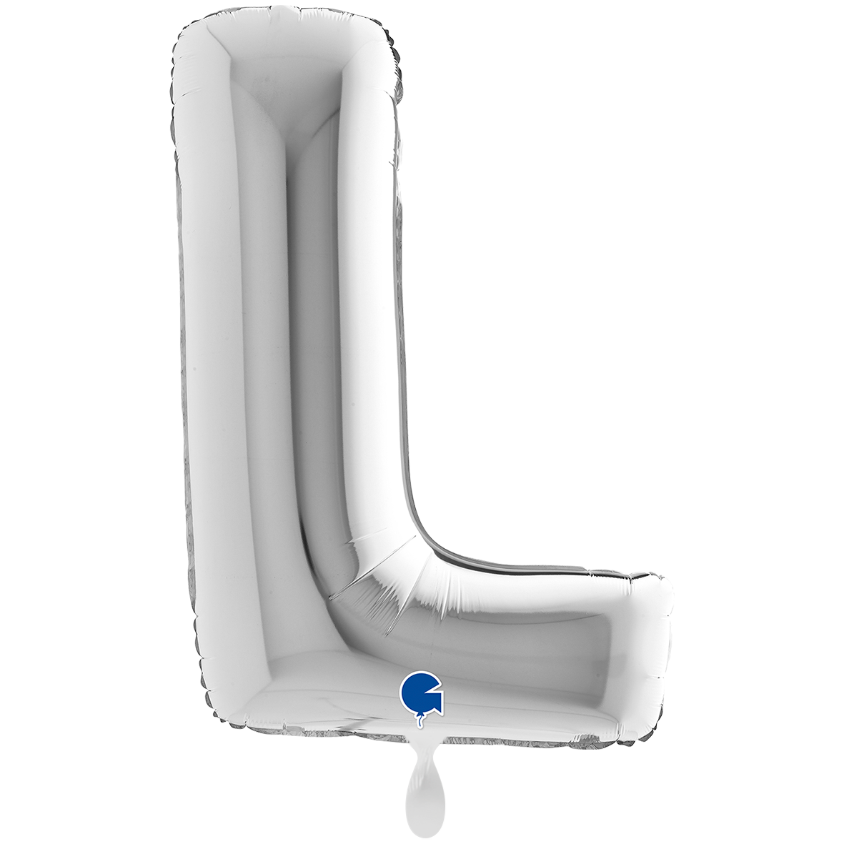 1 Balloon XXL - Letter L - Silver