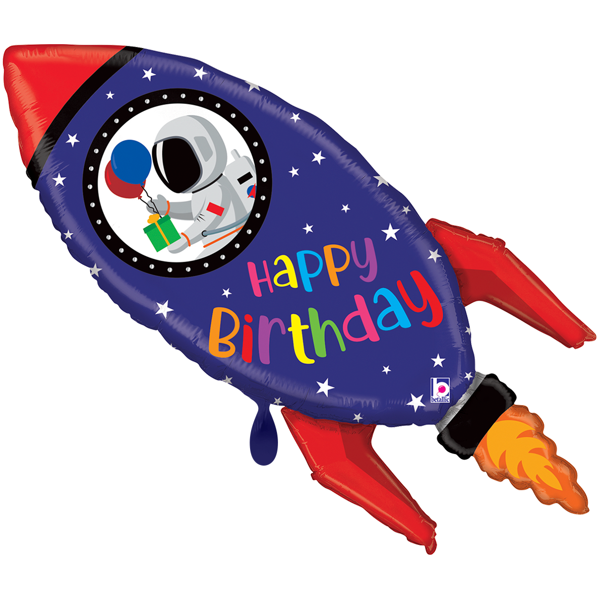 1 Balloon XXL - Birthday Rocket