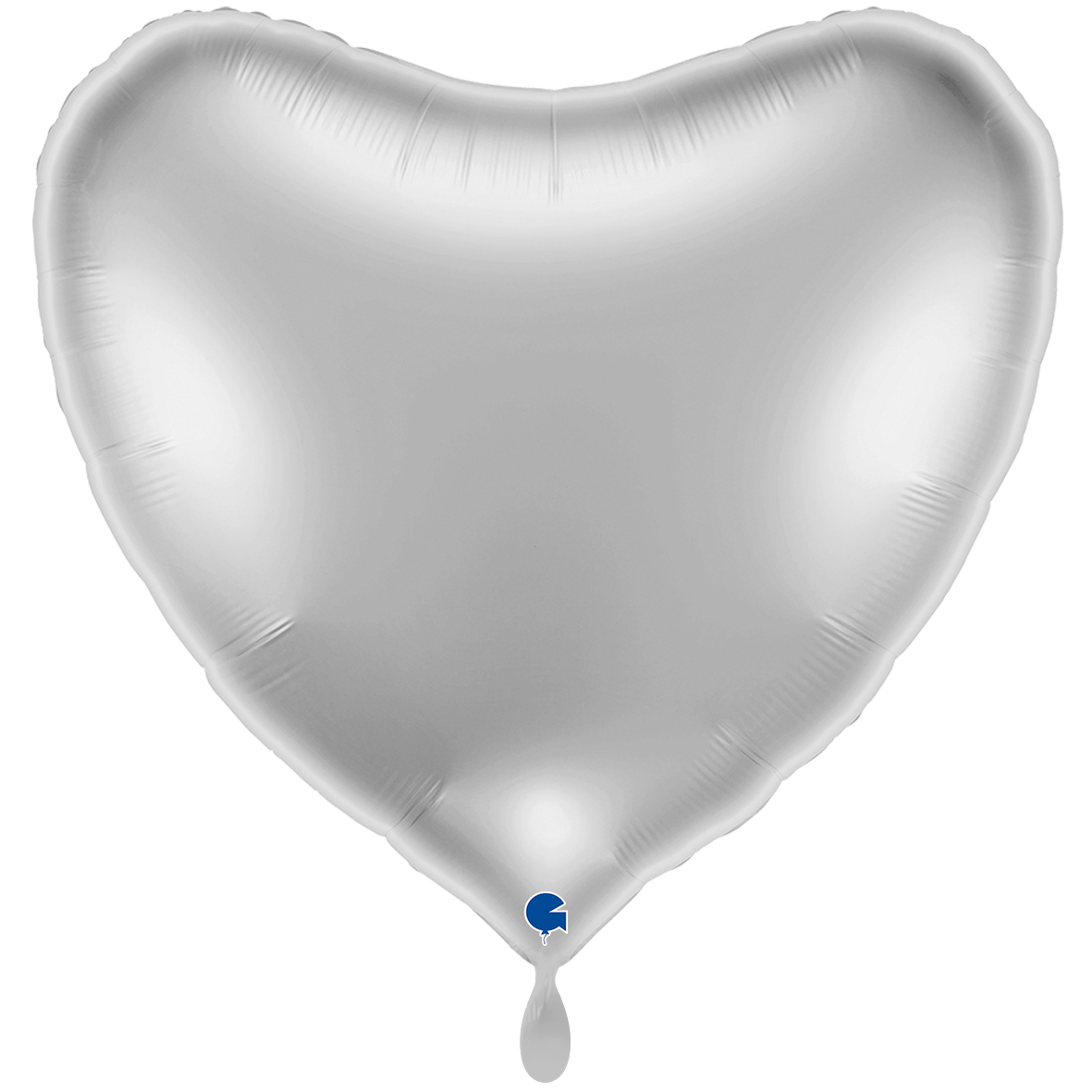 1 Balloon XXL - Heart - Silver