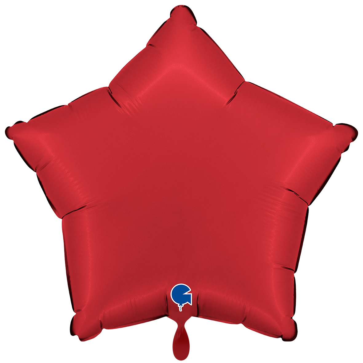 1 Balloon XXL - Star - Satin Rubin Red