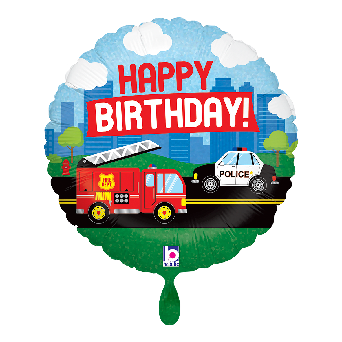 1 Balloon - Emergency Vehicle B-Day