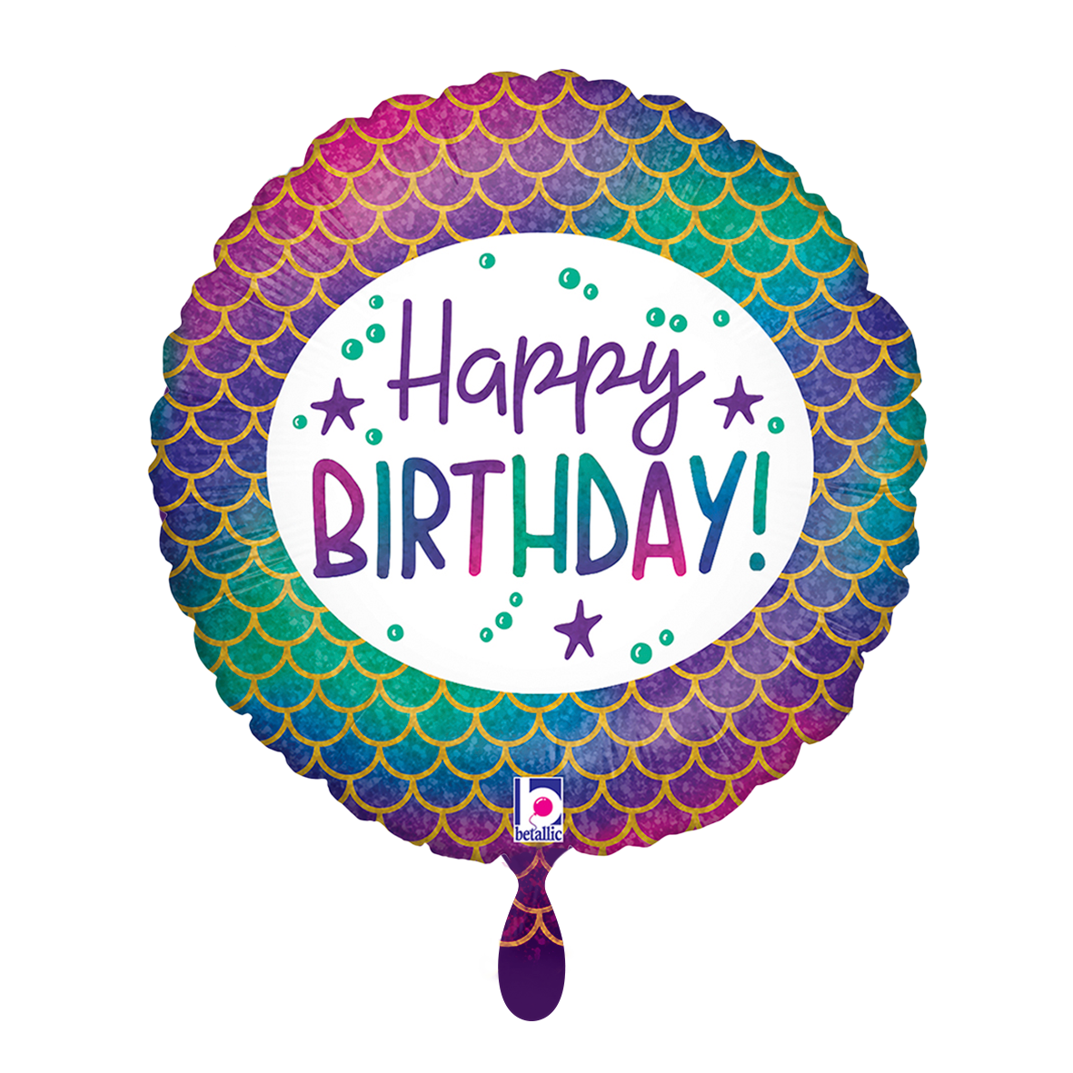 1 Balloon - Glitter Mermaid Birthday