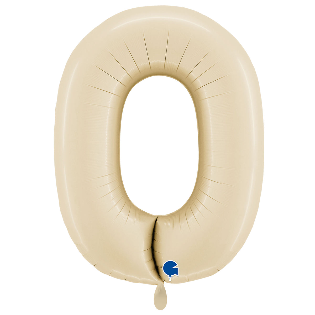 1 Balloon XXL - Number 0 - Satin Cream
