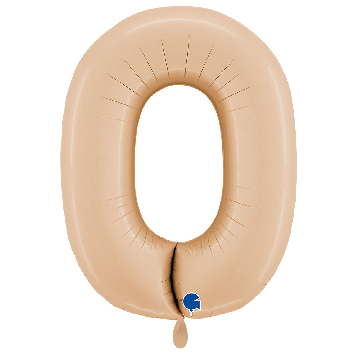 1 Balloon XXL - Number 0 - Satin Nude