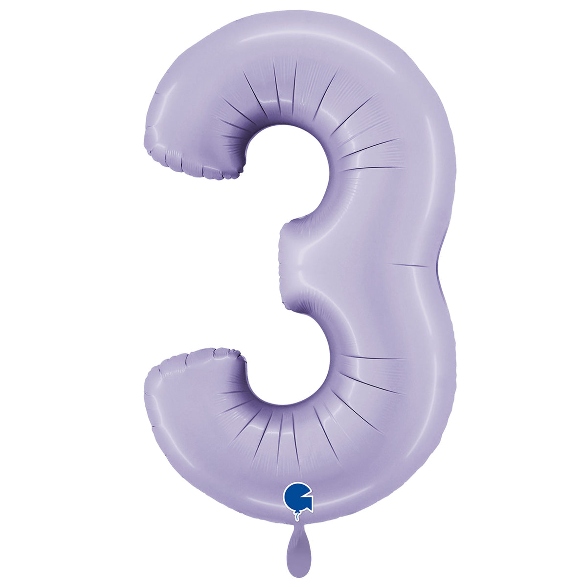 1 Balloon XXL - Number 3 - Satin Lilac