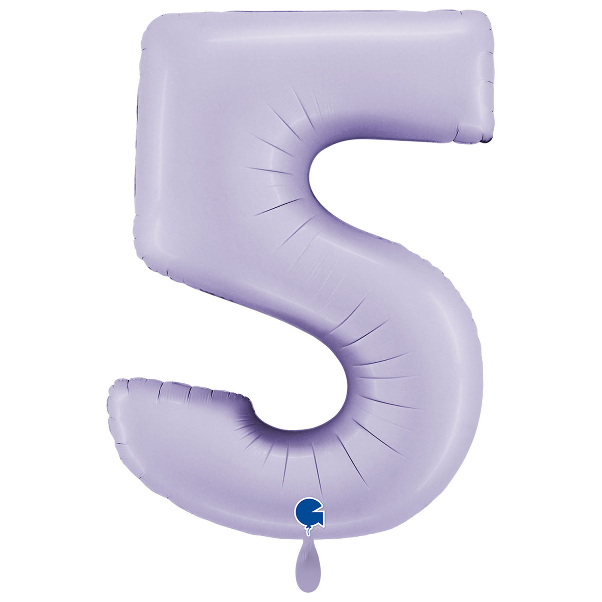 1 Balloon XXL - Number 5 - Satin Lilac