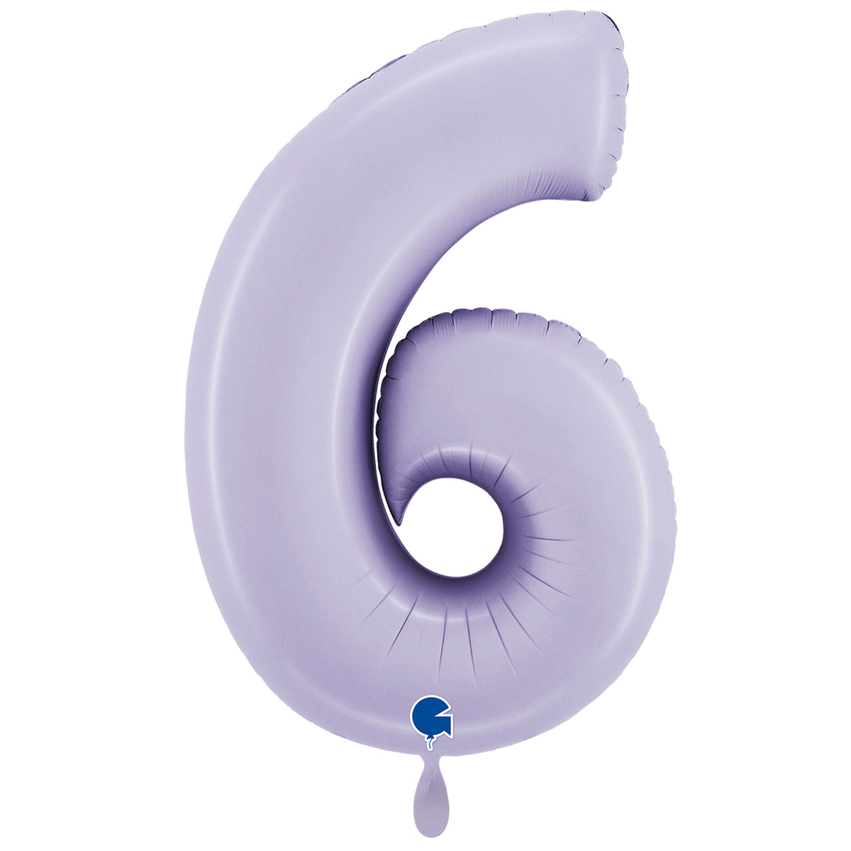 1 Balloon XXL - Number 6 - Satin Lilac