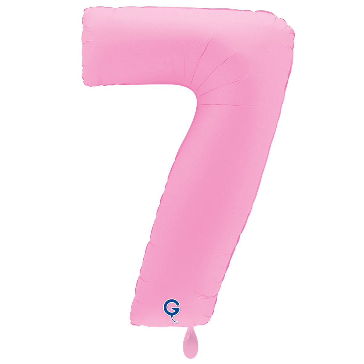 1 Balloon XXL - Number 7 - Soft Matte Sakura Pink