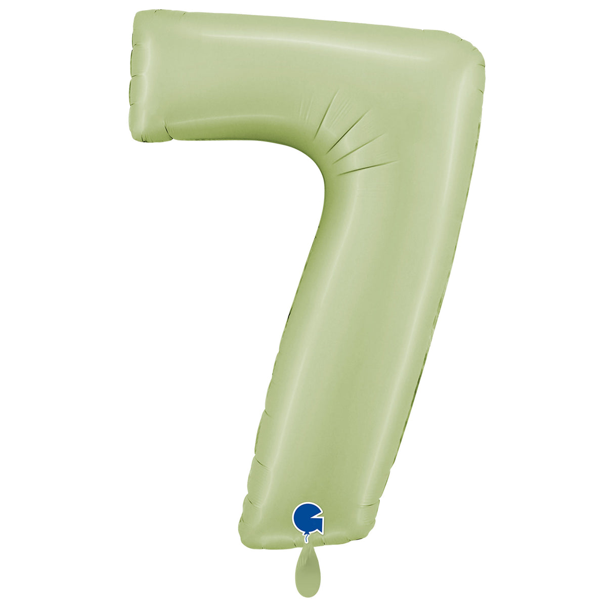 1 Balloon XXL - Number 7 - Satin Olive Green
