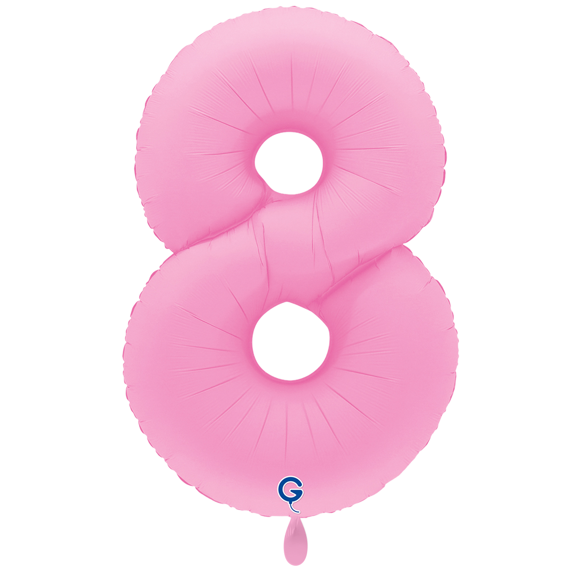 1 Balloon XXL - Number 8 - Soft Matte Sakura Pink