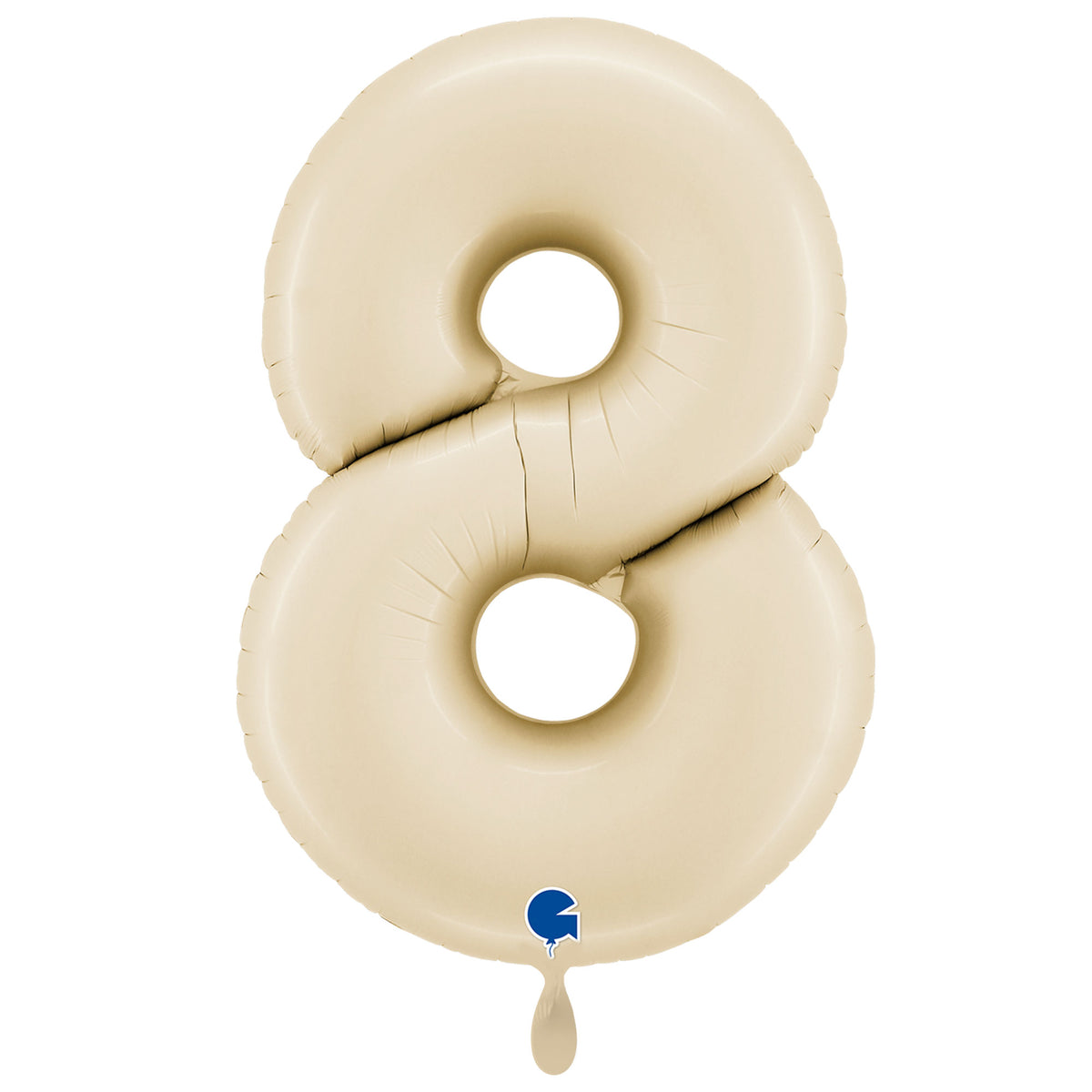1 Balloon XXL - Number 8 - Satin Cream