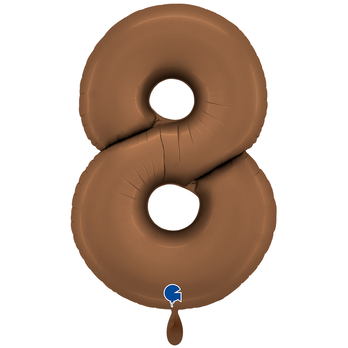 1 Balloon XXL - Number 8 - Satin Chocolate