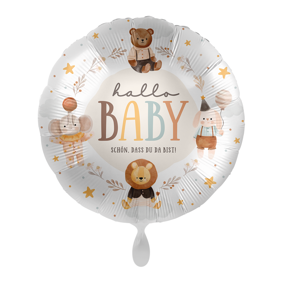 1 Balloon - Baby Neutral - Hallo Baby - GER