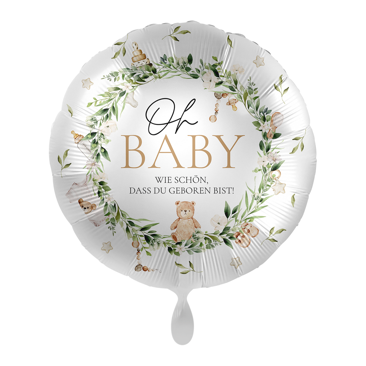 1 Balloon - Baby Neutral - Baby Teddy - GER