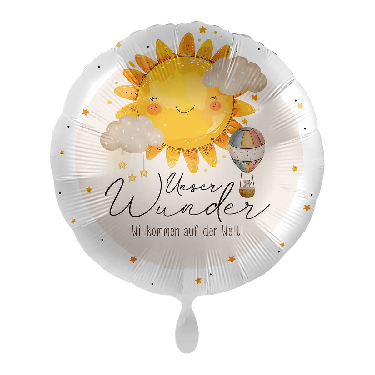 1 Balloon - Baby Neutral - Willkommen auf der Welt - GER