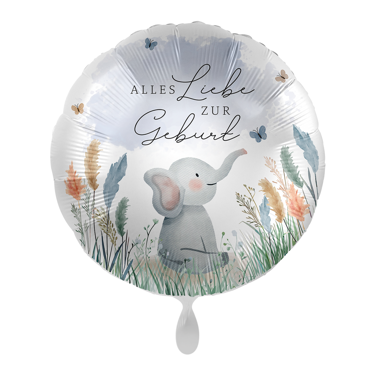 1 Balloon - Baby Boy - Liebe zur Geburt - GER