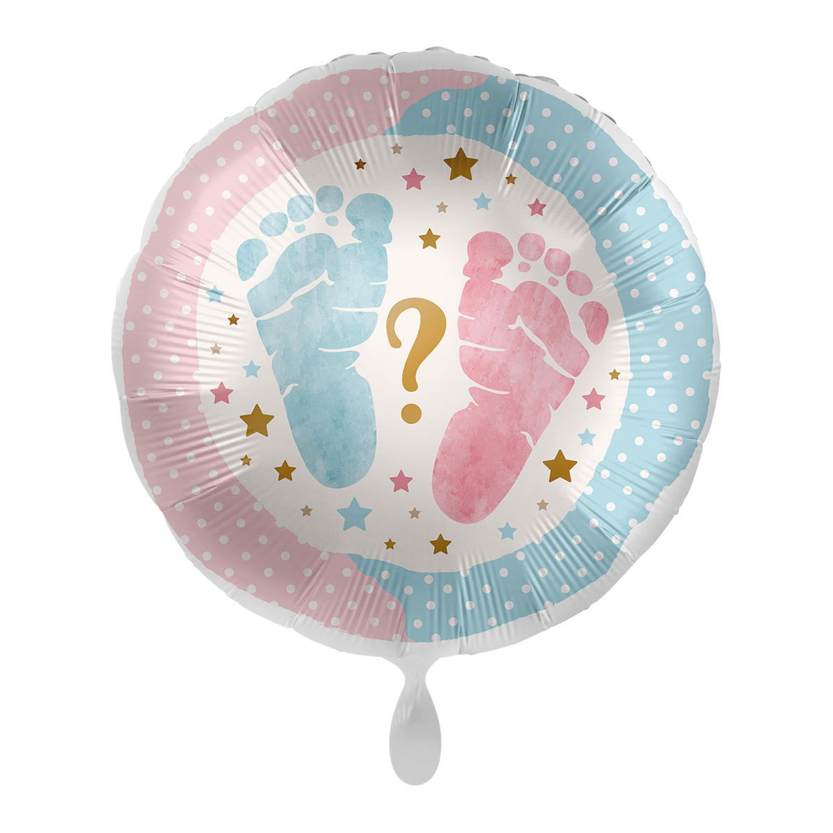 1 Balloon - Gender Reveal - Footprints - UNI