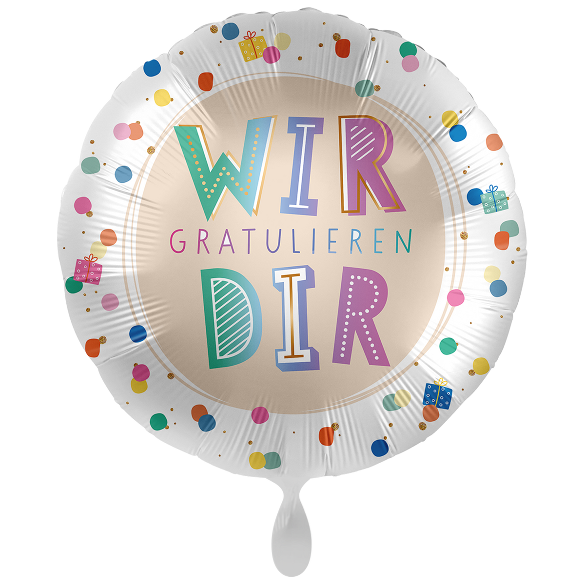 1 Balloon XXL - Polka Dots Birthday - GER