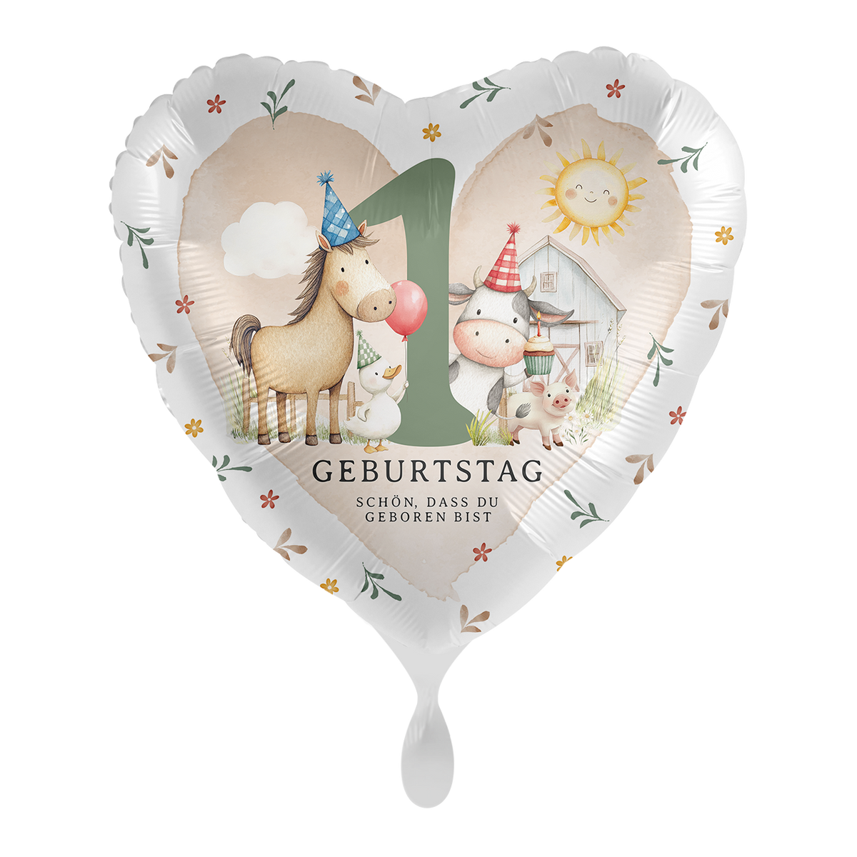 1 Balloon - Bauernhofparty zum 1. Geburtstag - GER