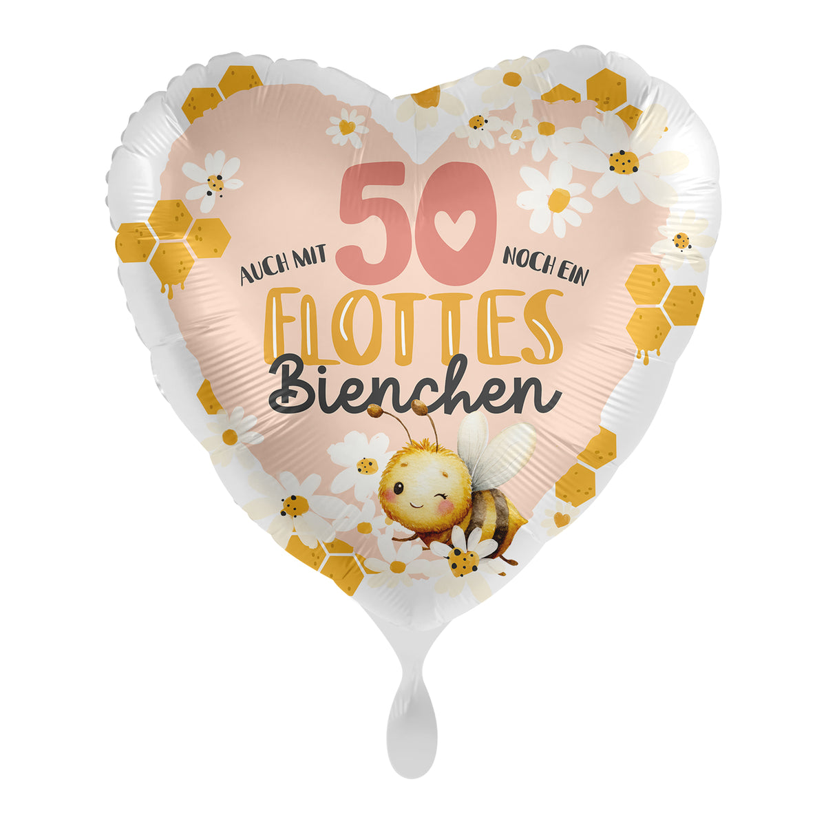 1 Balloon - Bee Happy - Happy Birthday 50 - GER