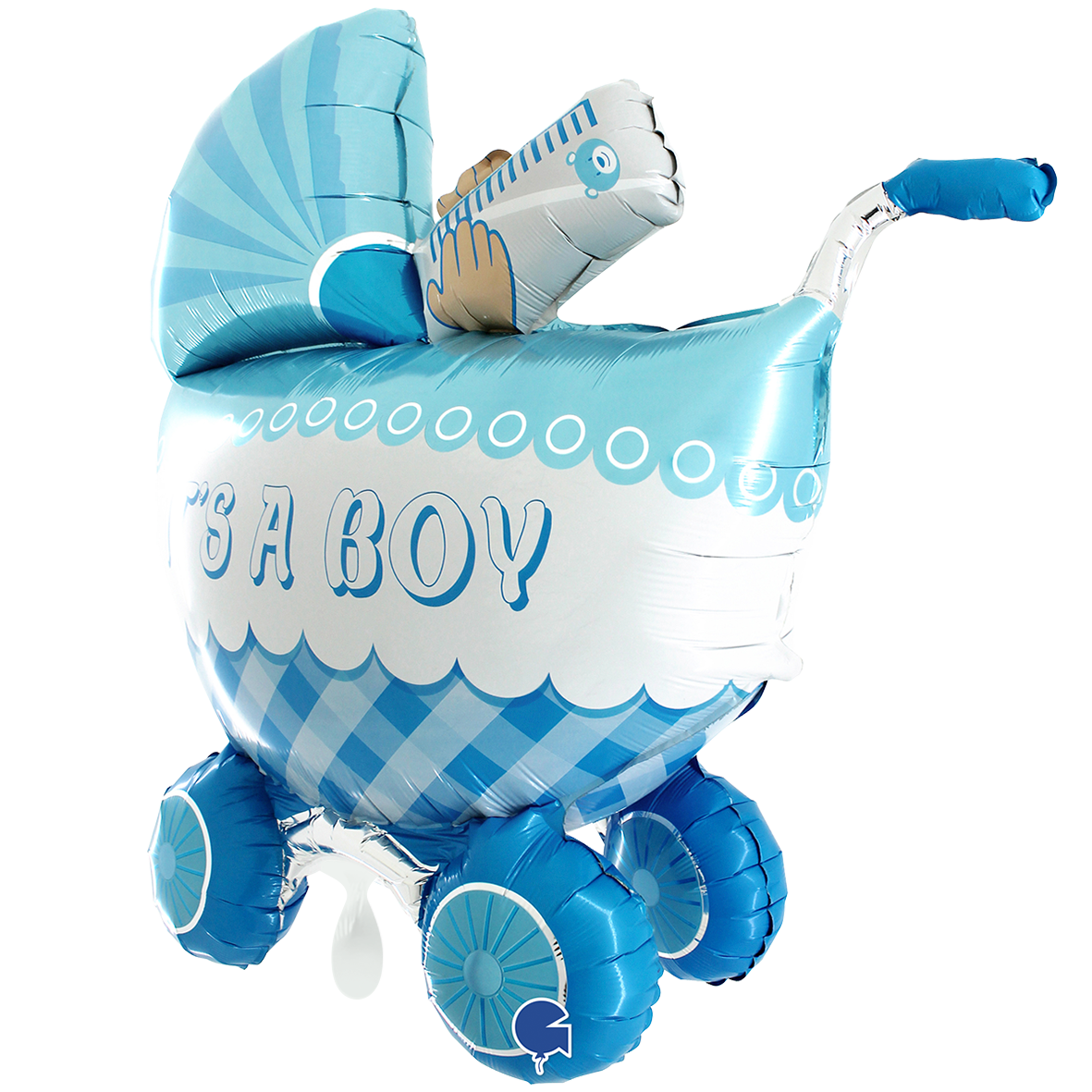 1 Balloon XXL - It's A Boy Buggy 3D