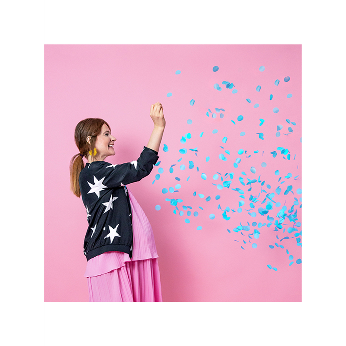 1 Riesenballon - Ø 1m - Boy or Girl - Blau