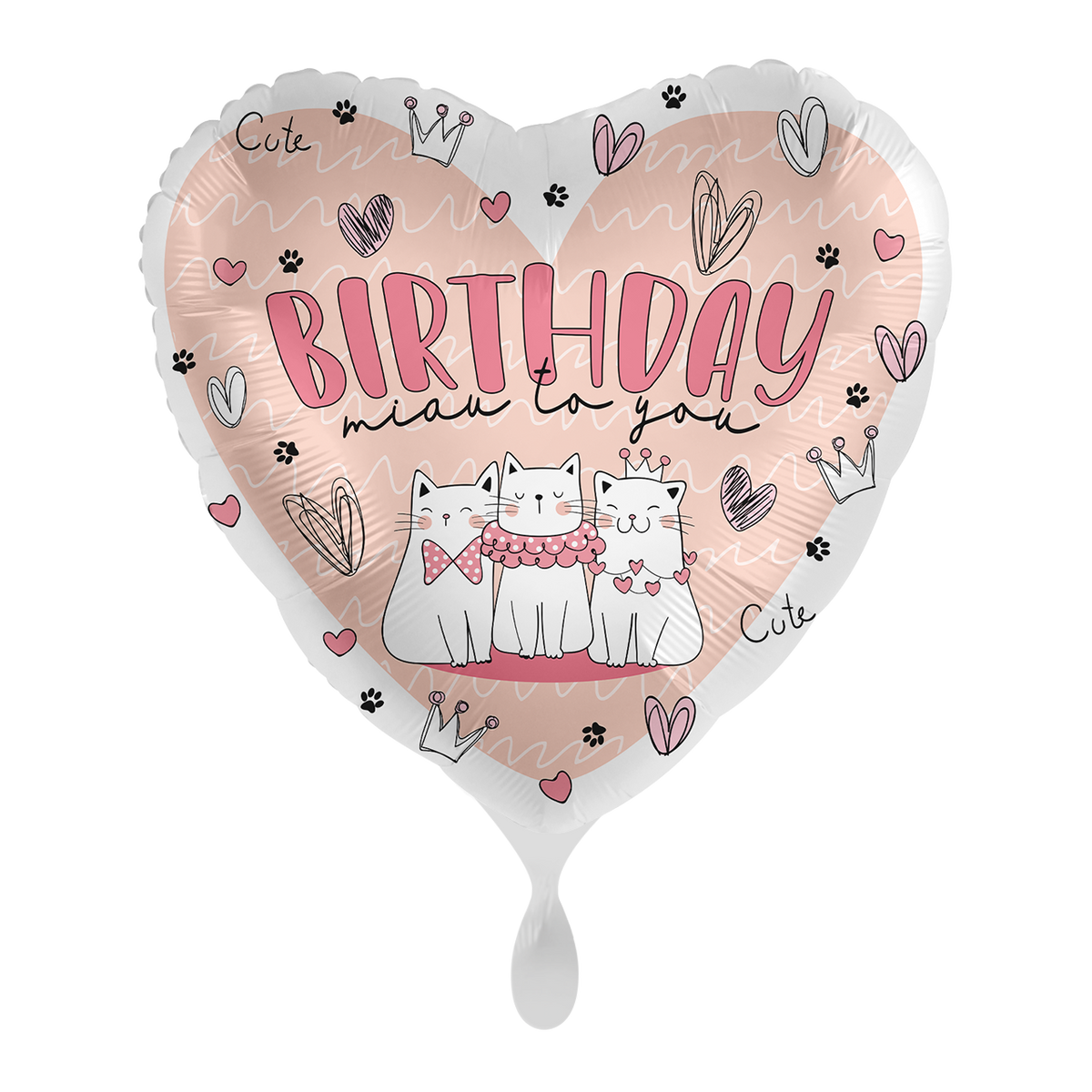 1 Balloon - Kitty Birthday - ENG