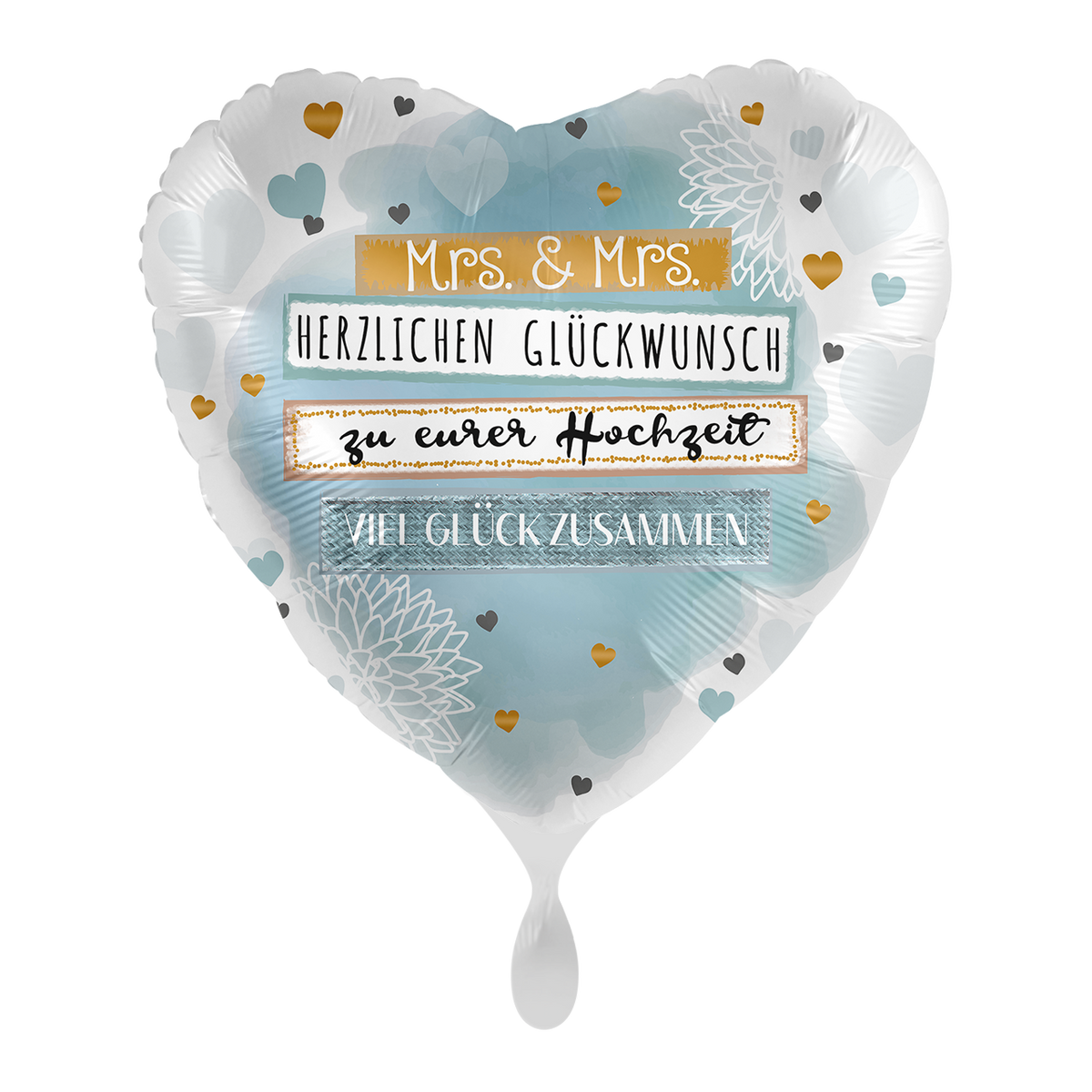 1 Balloon - Mrs. & Mrs. Wishes - GER