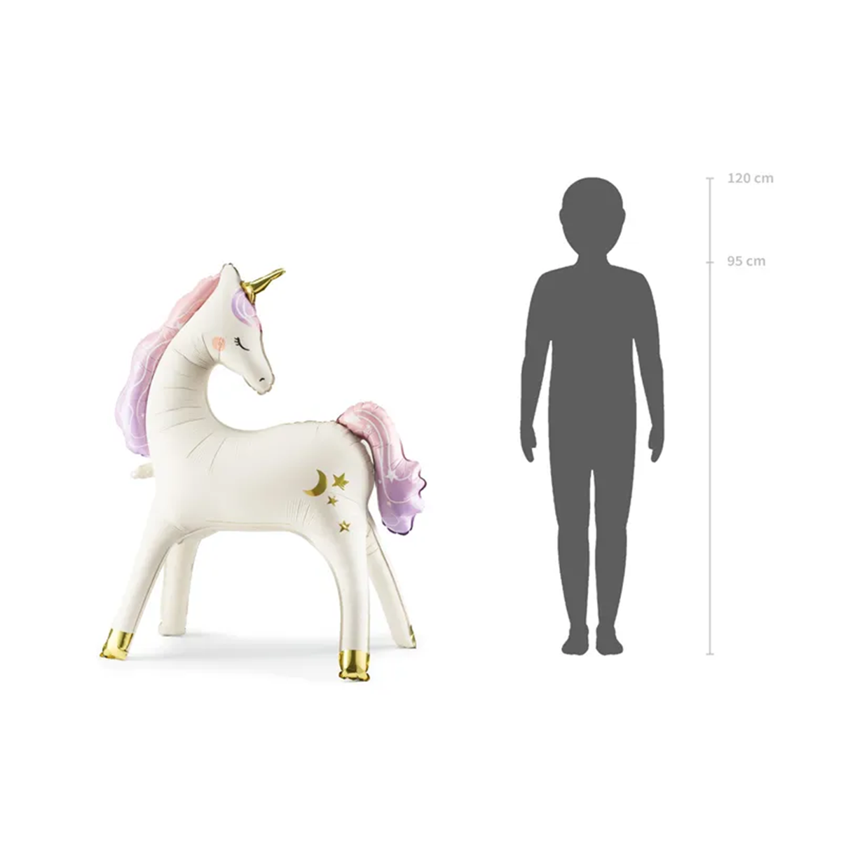 1 Standing Balloon XXL - Unicorn