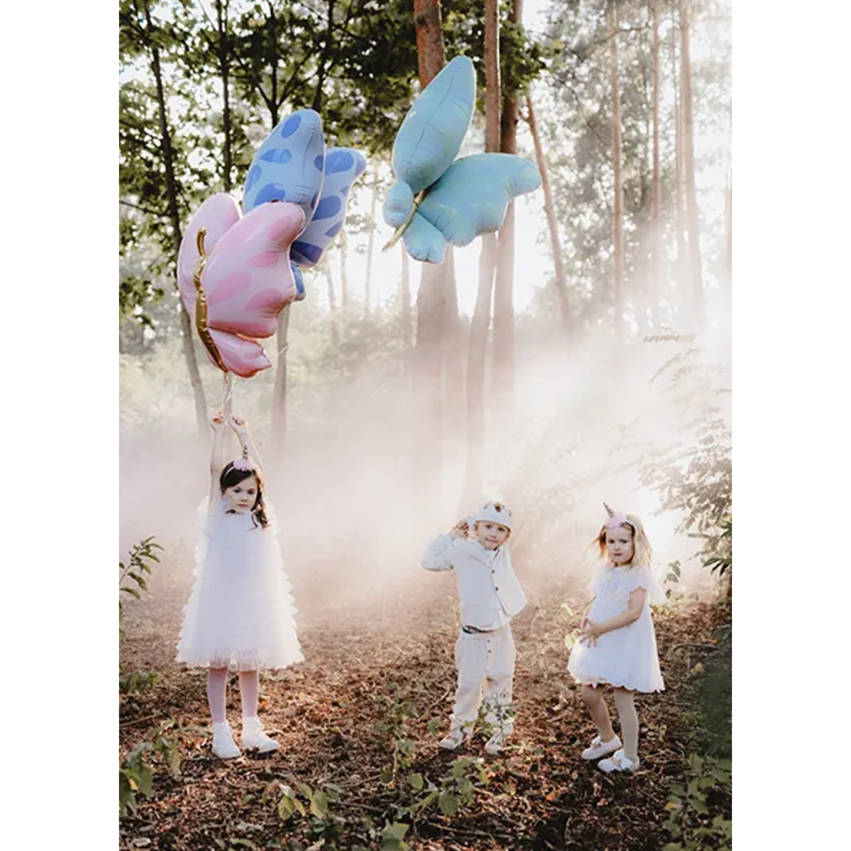 1 Balloon XXL - Butterfly Rosa