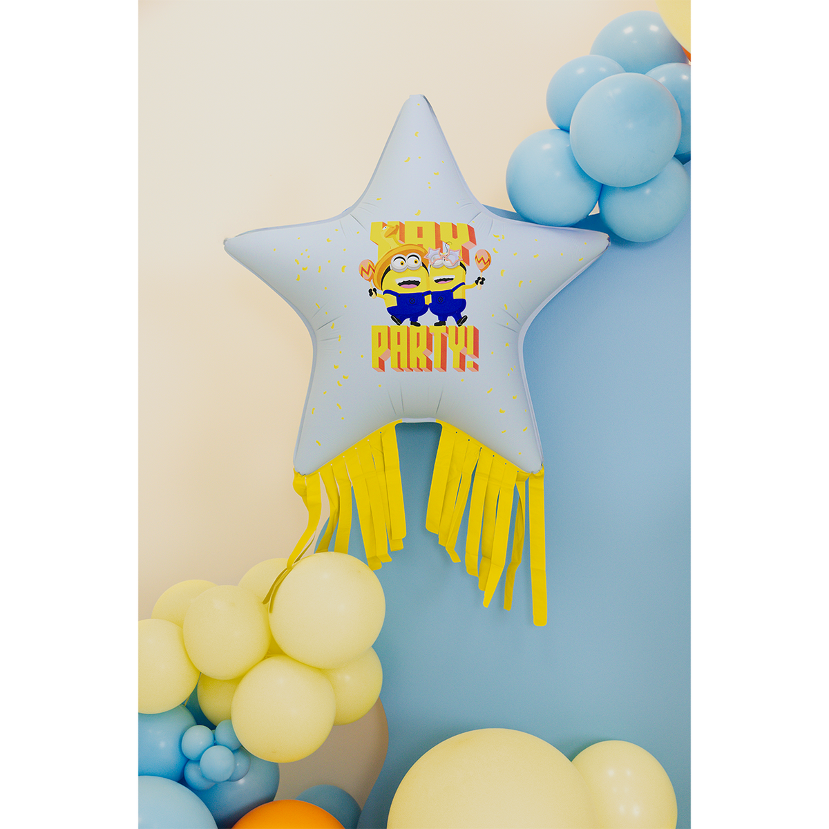 1 Sternballon XXL mit Quasten - Minions