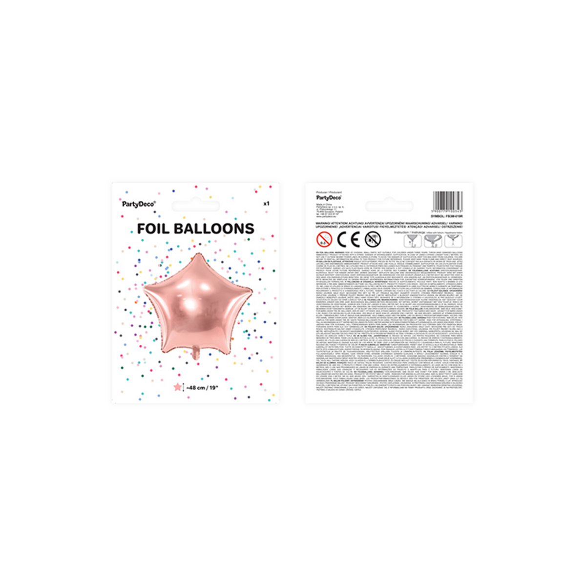 1 Ballon - Stern - RoseGold