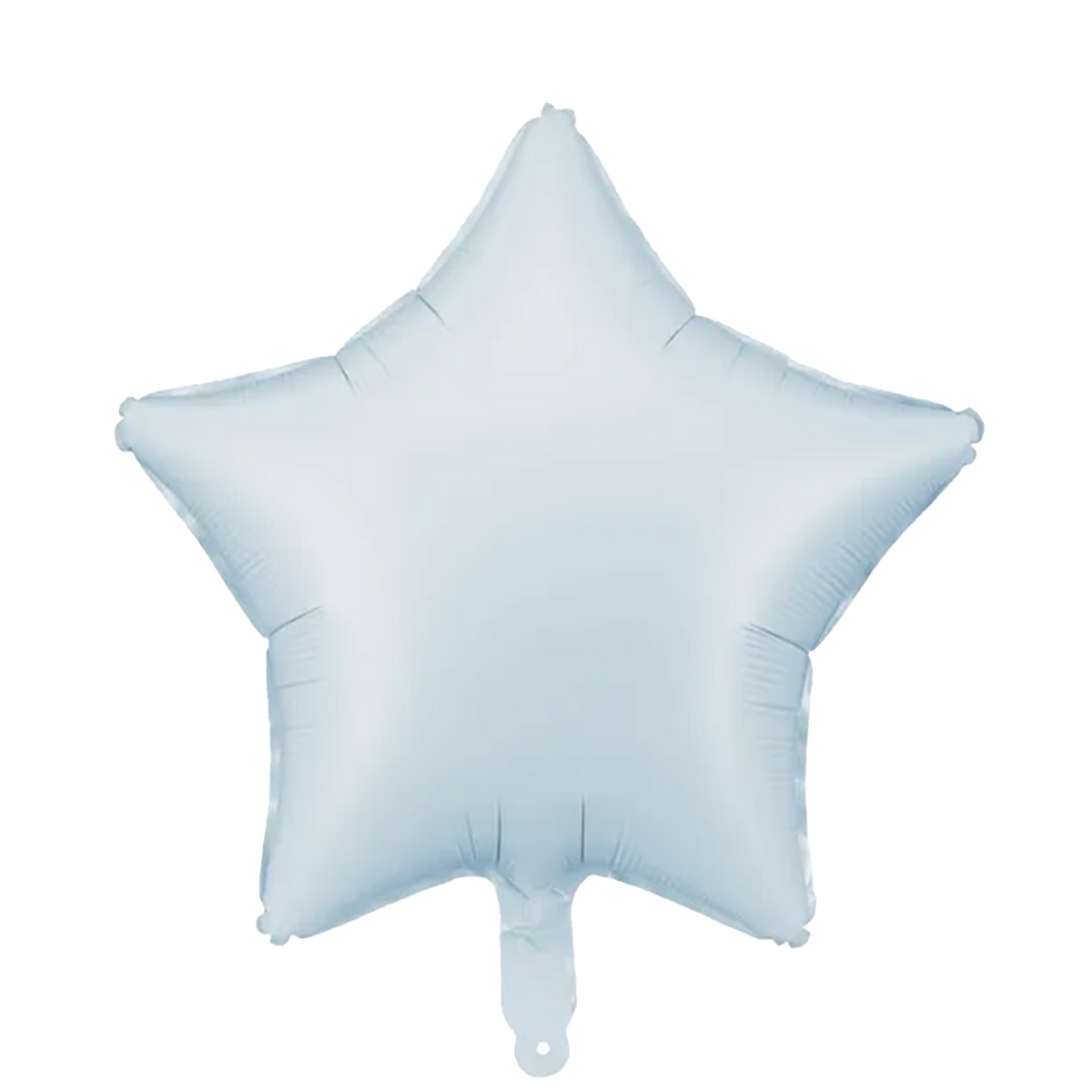 1 Ballon - Stern - Satin - Hellblau