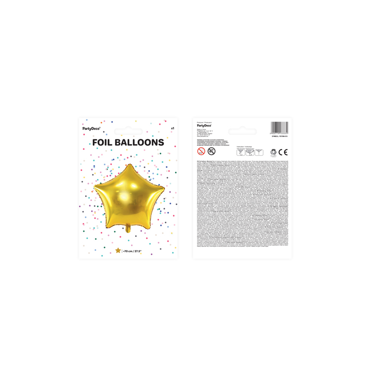 1 Ballon XXL - Stern - Gold