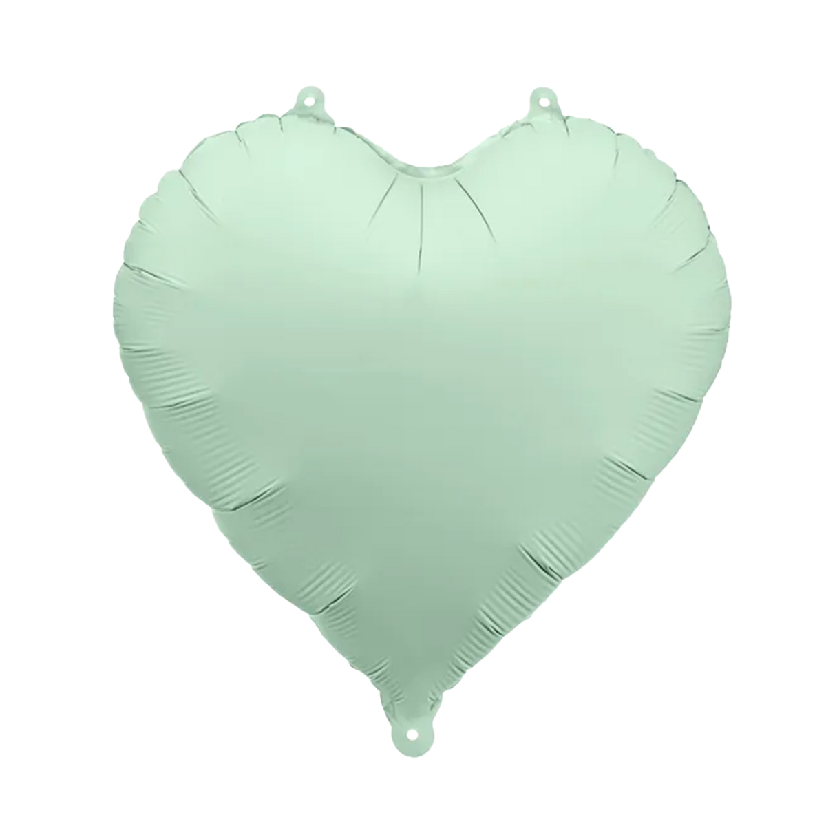 1 Ballon - Herz - Satin - Grün