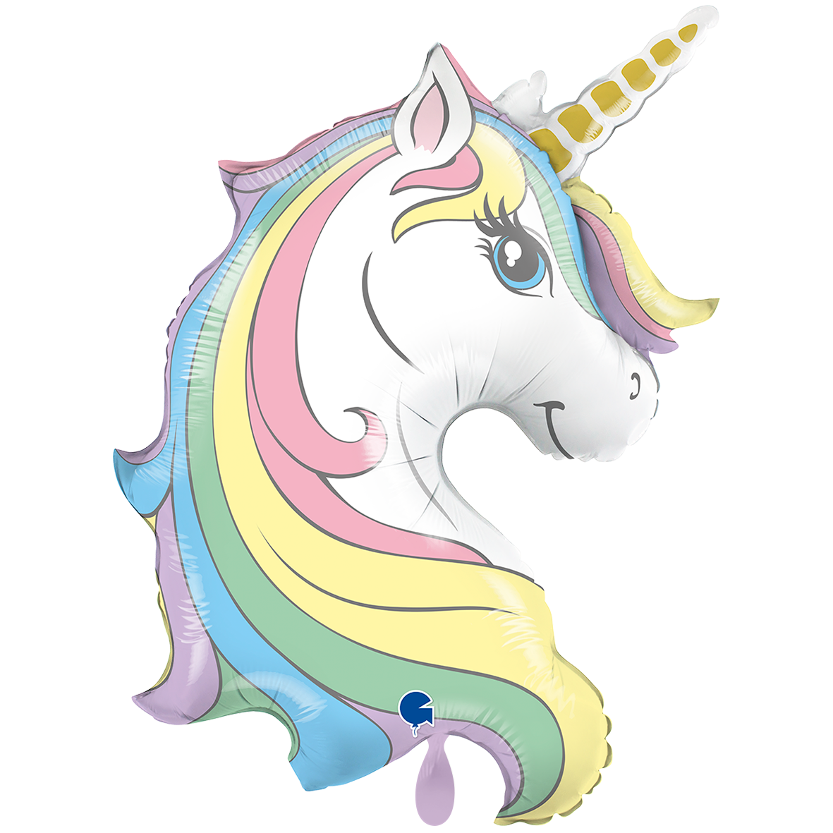 1 Balloon XXL - Macaron Unicorn Head