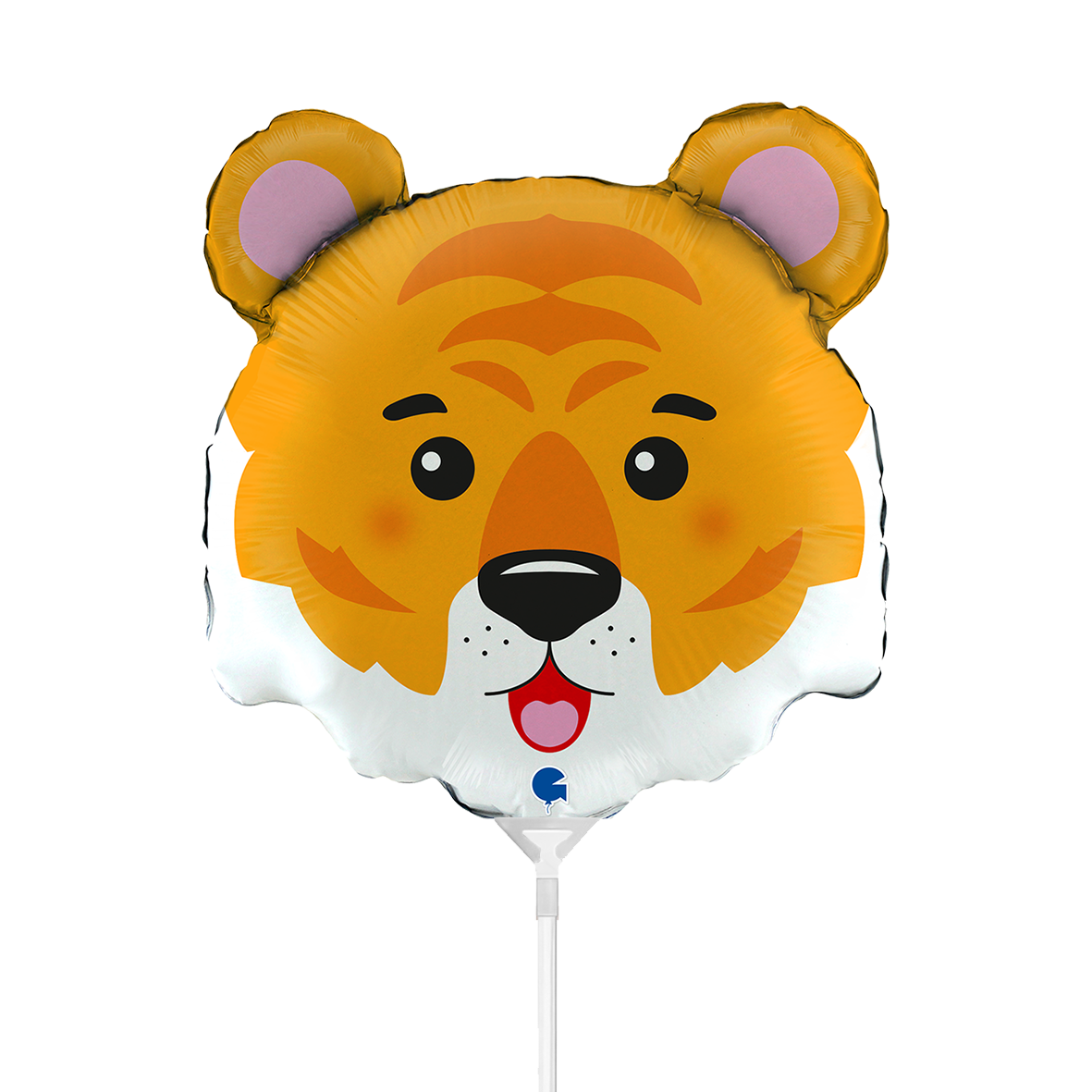 10 Miniballoons Airfilled - Tiger Head (Unverpackt)