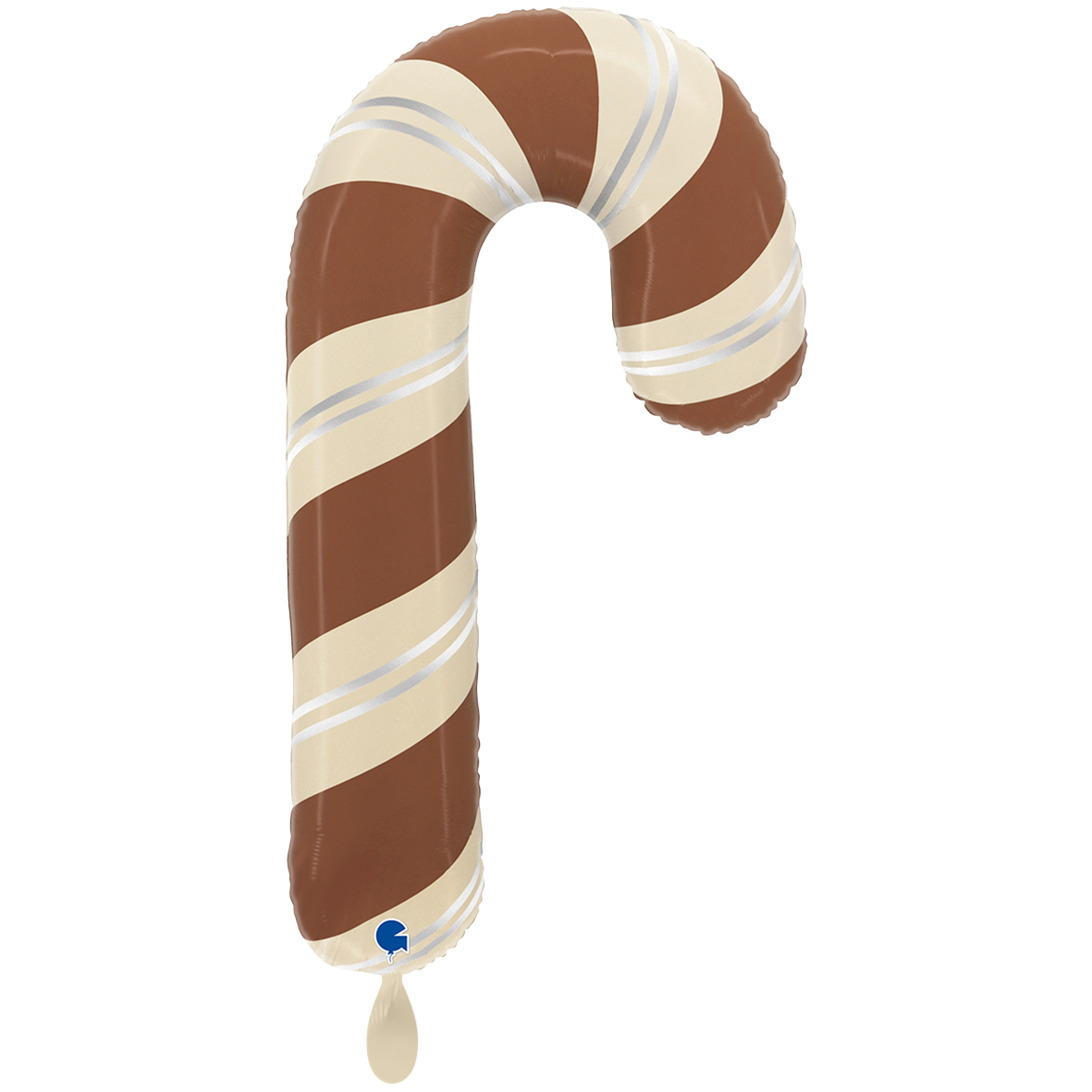 1 Balloon XXL - Satin Chocolate Candy Cane