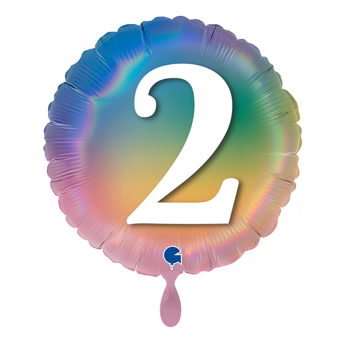 1 Balloon - Happy 2 Colourful Rainbow