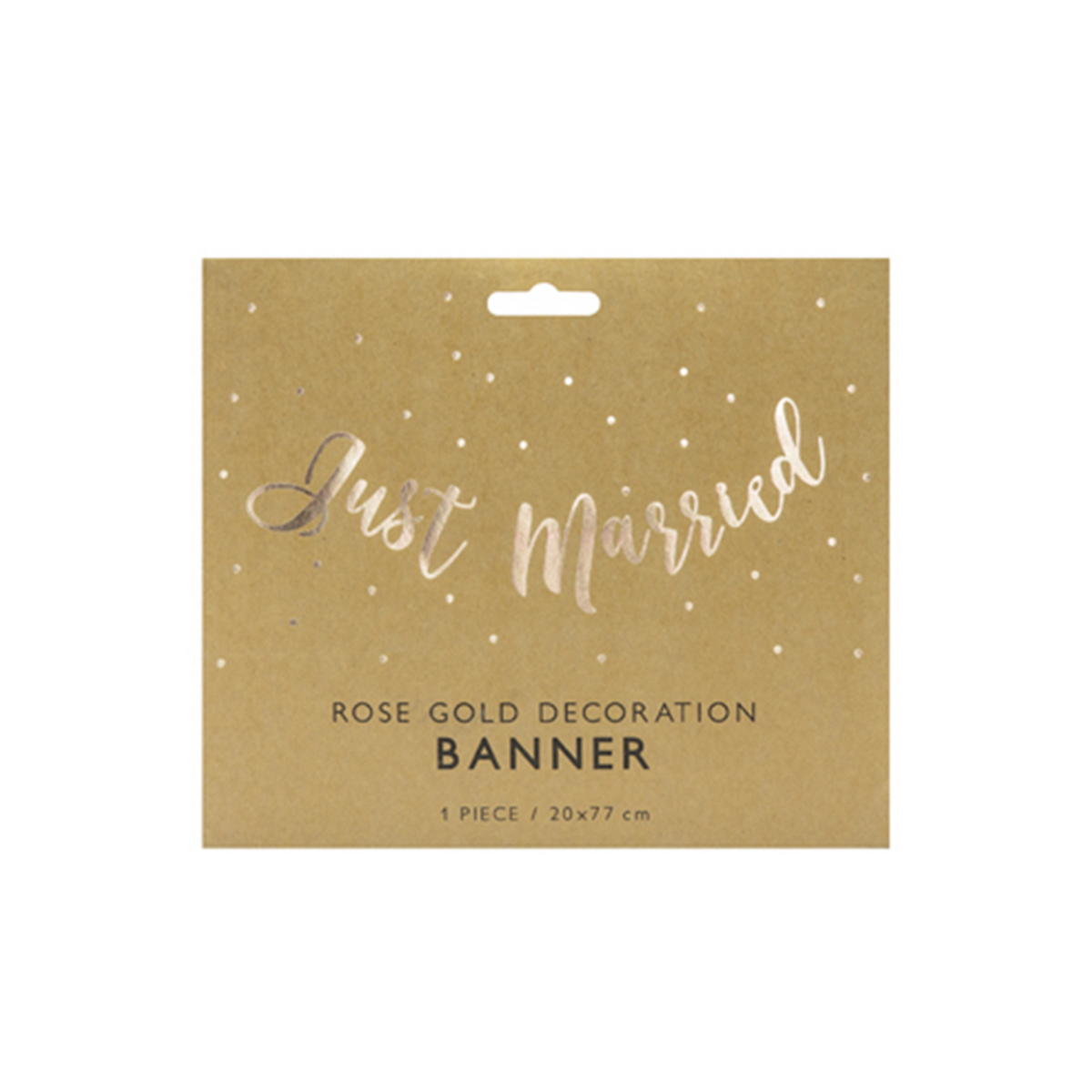 1 Bannergirlande - Just Married - RoseGold
