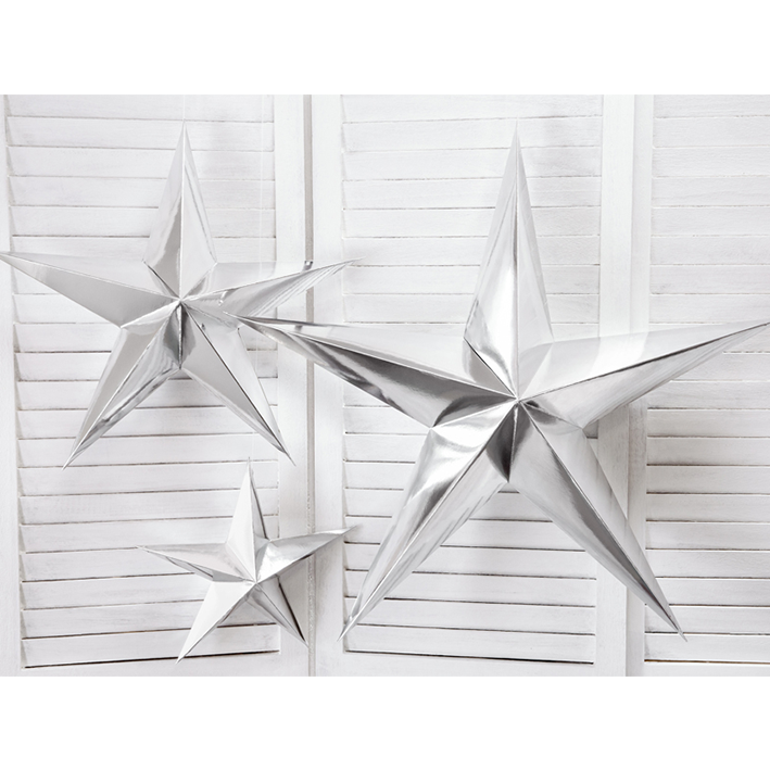 1 Paperstar - 30cm - Silber