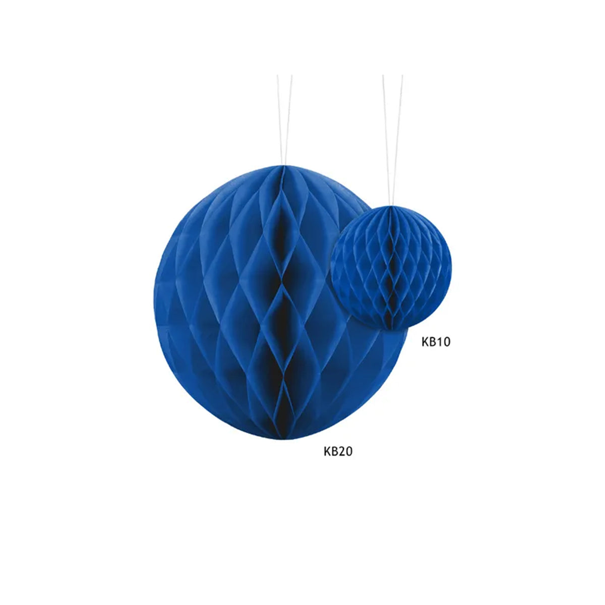 1 Wabenball - Blau - Ø 10cm